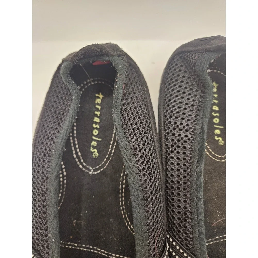 Terrasoles Sz 8 Echo Crossband Ballet Flats Cushioned Shoes Roomy Toe Box #383‎